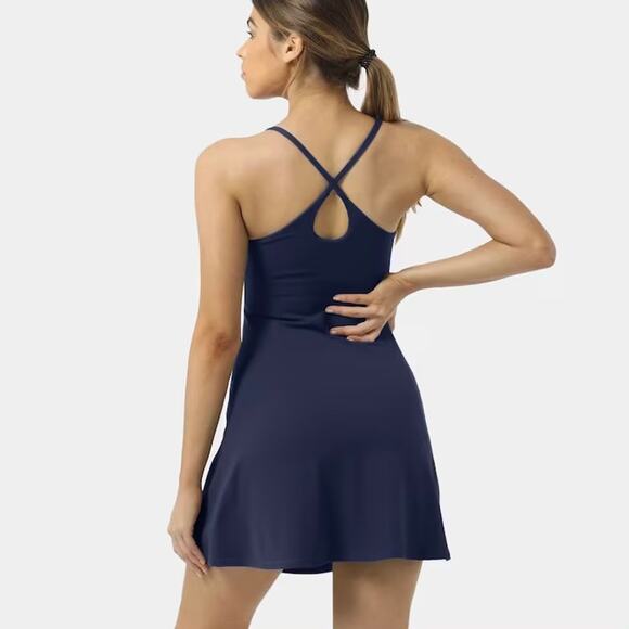 HALARA Always In A Mood Workout Dress Navy Blue Medium M - Picture 2 of 10